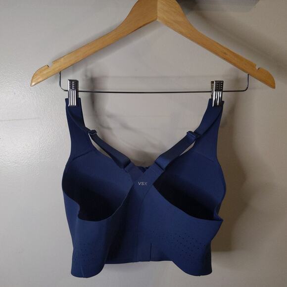 Victoria's Secret VSX Front Zip Sports Bra Size 36DDD Turquoise Blue NWT - Picture 2 of 9